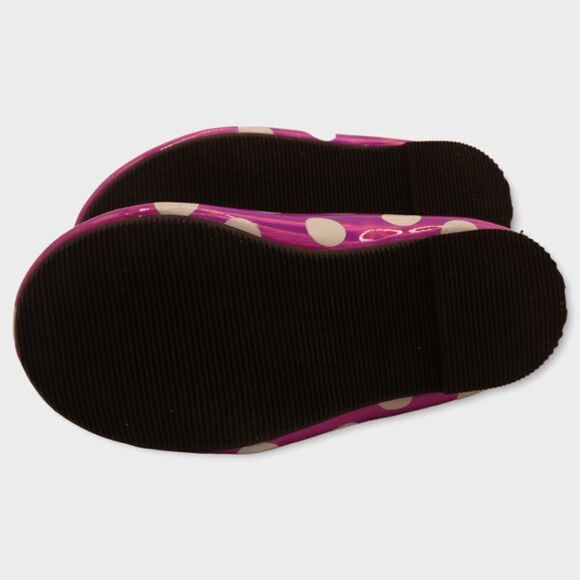 Disney Baby Girl Minnie Mouse Pink Shimmer Polka Dot Mary Jane Ballet Flats Size - Picture 4 of 5